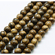 Chapelets de perles en bois naturel WOOD-F006-04-10mm-2