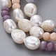Bracelets extensibles en perles baroques naturelles BJEW-JB05059-2