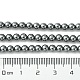 Natural Terahertz Stone Beads Strands G-Z034-B13-02-5