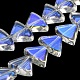Fili di perle di vetro trasparente placcato colore ab EGLA-G037-08A-AB02-1
