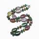 Colliers avec perles en agate indienne naturelle NJEW-S394-12-1