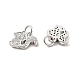 Squirrel Brass Micro Pave Clear Cubic Zirconia Charms KK-G425-11P-2