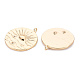 Brass Micro Pave Clear Cubic Zirconia Pendants KK-S356-553-NF-2