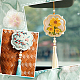 Kits de decoración de colgante de bolsita con forma de flor de bordado diy DIY-WH0033-57B-5