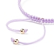 Set di braccialetti intrecciati con perline intrecciate in resina a 5 colori BJEW-JB08809-9
