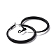 Большие серьги-кольца из сплава для женщин EJEW-M201-01H-2