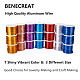 BENECREAT 17 Gauge(1.2mm) Aluminum Wire 380FT(116m) Anodized Jewelry Craft Making Beading Floral Colored Aluminum Craft Wire - Silver AW-BC0001-1.2mm-02-7