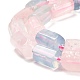 Fili di perle di quarzo rosa naturale e acquamarina G-G068-A27-01-4