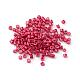 Electroplate Cylinder Seed Beads SEED-R041-03-3