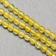 Faceted Round Natural Agate Beads Strands G-S131-06-1