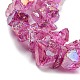 Galvaniques perles de quartz naturel brins G-M412-01B-4