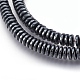 Non-magnetic Synthetic Hematite Beads Strands G-I208-03-A-6x2mm-2