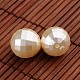 Faceted Round Acrylic Imitation Pearl Beads X-OACR-O002-2680-2