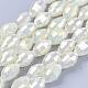 1 Strand Electroplate Glass Beads Strands X-EGLA-J013-4X6mm-F03-4