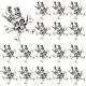 SUNNYCLUE 1 Box 50Pcs Small Silver Skull Charm Skeleton Head Charms Bulk Halloween Antique Skull Crown Skulls Tibetan Alloy Gothic Charm for Jewelry Making Charms Dangles Earring Necklace DIY Crafts FIND-SC0006-99-1