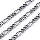 Gunmetal Iron Handmade Chains Figaro Chains Mother-Son Chains CHSM030Y-B-1