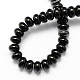 Dyed Natural Black Onyx Beads Strands G-S105-8mm-02-2