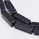 Synthetic Blue Goldstone Beads Strands G-F402-08-3