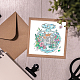 PVC桜スタンプ  DIYスクラップブッキング用  ハウス  100x100mm DIY-WH0486-039-2