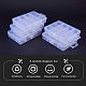Pandahall Elite 6 pack 12 grilles diviseurs de bijoux boîte organisateur en plastique transparent cas de perles conteneur de stockage pour perles CON-PH0001-29-5