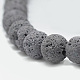 Brins de perles de pierre de lave naturelle X-G-S255-8mm-02-3