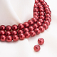 Benecreat 400 pièce 6 mm perle de verre teintée environnementale perle ronde perle pour la fabrication de bijoux avec récipient à perles HY-BC0001-6mm-RB038-5