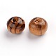 Perles rondes en bois naturel X-WOOD-Q009-6mm-LF-2