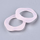 透明樹脂指輪  艶消し  ピンク  usサイズ6 3/4(17.1mm) X-RJEW-T013-001-B03-3