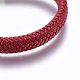 Bracelets en cordon tressé en cuir microfibre bracelets en cordon tressé BJEW-E345-03B-2