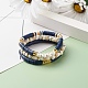 Perles d'amour empilant des bracelets extensibles pour femmes BJEW-JB07162-5