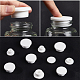 GORGECRAFT 15Pcs 5 Sizes White Silicone Bottle Stopper Hole Plug Replacement Tube Seal Plug 15-26.5mm Inner Diameter Round Soft Flexible Reusable Waterproof End Covers for Bottles Pipes Pots AJEW-GF0007-94-5