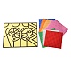 Rectangle Spot Color Stickers DIY-A009-12B-1