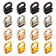 Wadorn 16 pièces 4 couleurs fermoirs de suspension en alliage d-ring FIND-WR0007-50-1