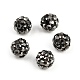 Perles de strass en argile polymère&nbsp;RB-H284-6MM-Half-1-4