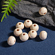 Perles rondes en bois naturel X-WOOD-Q017-8mm-06-LF-5