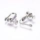 Accessoires de boucles d'oreilles clips à vis en 304 acier inoxydable STAS-H462-01P-2