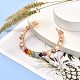 Perles de perles naturelles et perles de pierres précieuses mélangées bracelets de manchette pour femme fille cadeau BJEW-JB06826-02-2