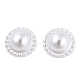 Cabujones de perlas de imitación de plástico ABS SACR-T015-10-01-4