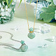 Unicraftale 2 pièces 2 couleurs losange naturel amazonite pendentifs de bouteille de parfum G-UN0001-19B-5