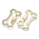 Brass Micro Pave Cubic Zirconia Screw Carabiner Lock Charms ZIRC-N039-011A-NF-2