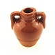 ミニ土製の瓶  ドールハウスアクセサリー用  小道具の装飾のふりをする  チョコレート  28.5x25x22.5mm BOTT-PW0001-221-1