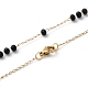 Collane di perle di rosario in vetro NJEW-H019-03G-4