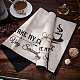 Sottobicchieri in cotone e lino tema caffè AJEW-WH0201-018-5