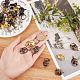 GORGECRAFT 40PCS 4 Colors Metal Brad Fasteners with Pull Rings Mini Brad Paper Fasteners Scoreboard Handle Drawer Decoration Accessories for DIY Crafts Kitchen Bathroom Books FIND-GF0003-80-3