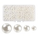 255Pcs 4 Sizes ABS Plastic Imitation Pearl Round Beads MACR-FS0001-04-1