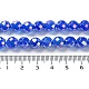 Fili di perline di giada bianca naturale elettrodeposte G-Z038-A01-02AB-5