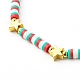 Handmade Polymer Clay Beads Stretch Bracelets Sets BJEW-JB06353-6