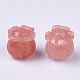 Perles de corail synthétiques CORA-R017-28-A03-2