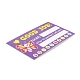 Rechteckige Belohnungskarte aus Papier DIY-K043-06-03-3