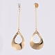 Brass Dangle Stud Earrings EJEW-JE03967-03-3